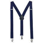 Navy Braces with Clip On - 25mm