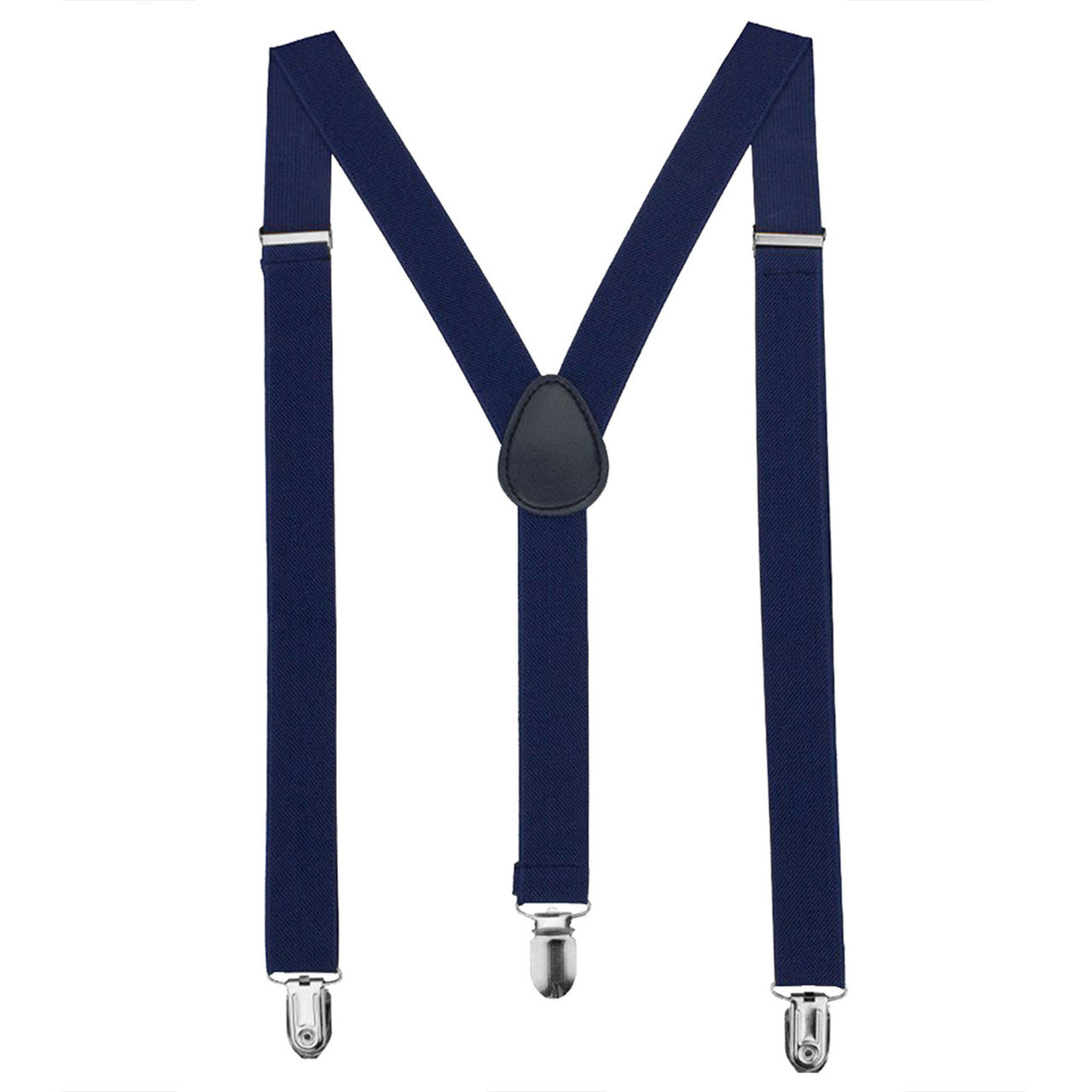 Navy Braces with Clip On - 25mm