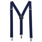 Navy Braces with Clip On - 25mm