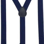 Navy Braces with Clip On - 25mm