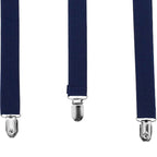 Navy Braces with Clip On - 25mm