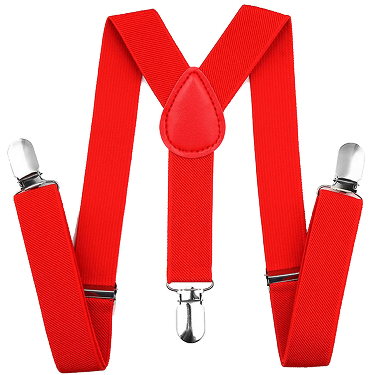 Red Braces with Clip On - 25mm