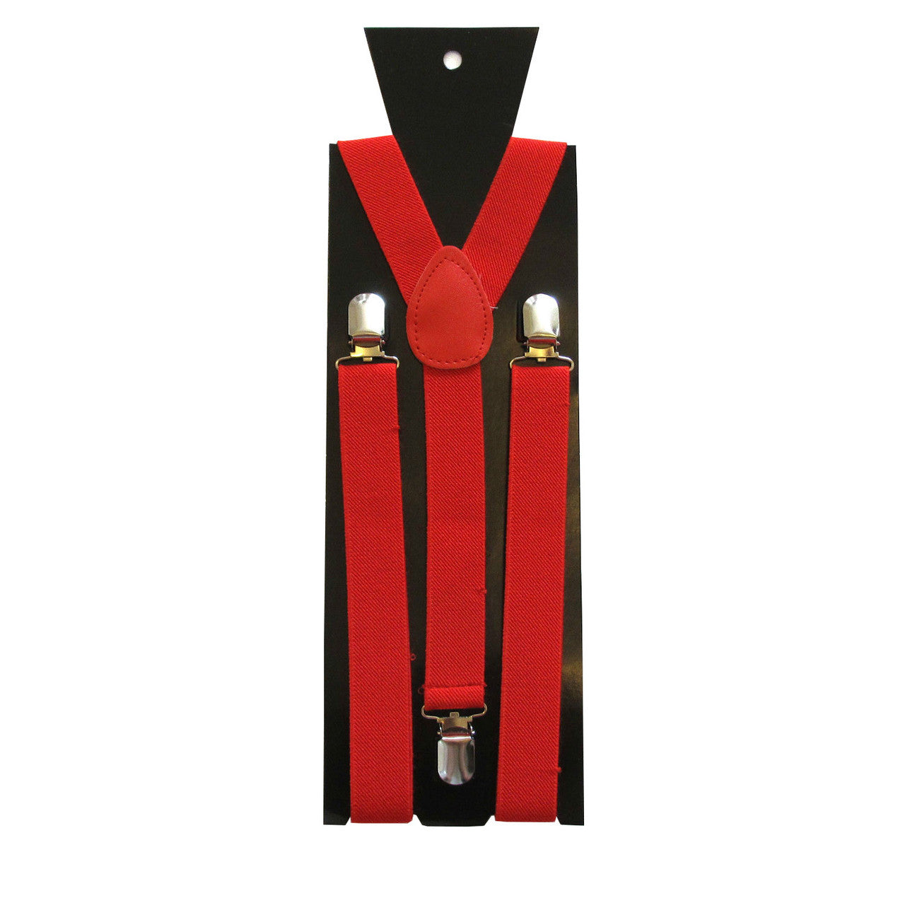 Red Braces with Clip On - 25mm