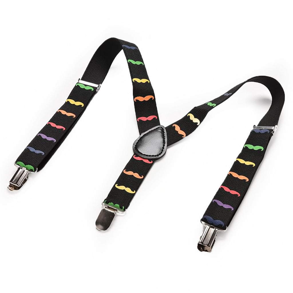 Multicoloured Braces with Clip On - 25mm