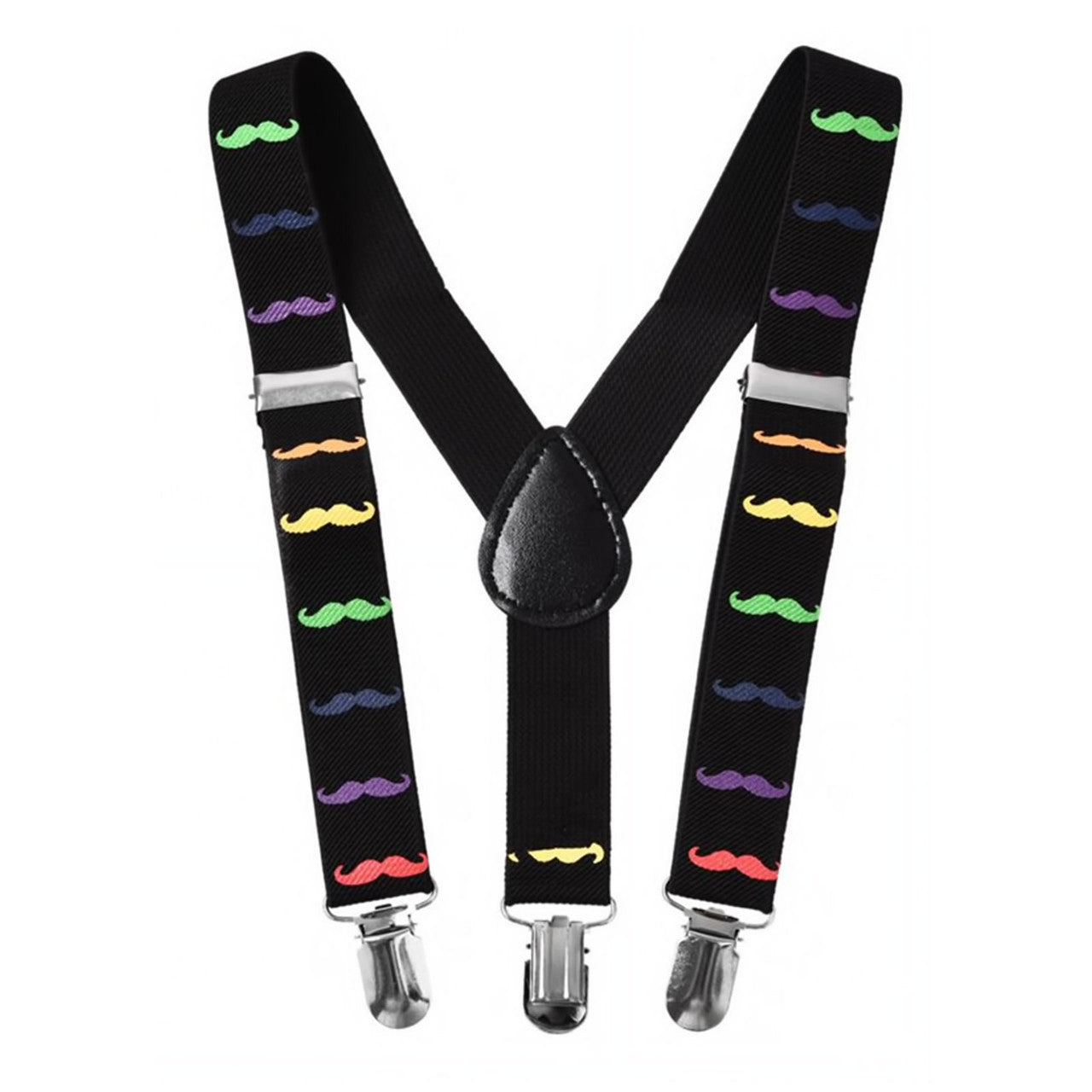 Multicoloured Braces with Clip On - 25mm