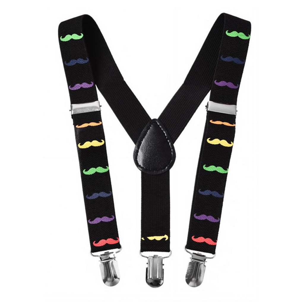 Multicoloured Braces with Clip On - 25mm