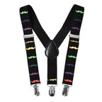 Multicoloured Braces with Clip On - 25mm