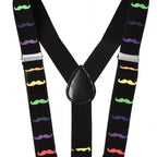 Multicoloured Braces with Clip On - 25mm