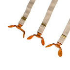 Beige Braces with Button Hole - 25mm