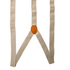 Beige Braces with Button Hole - 25mm