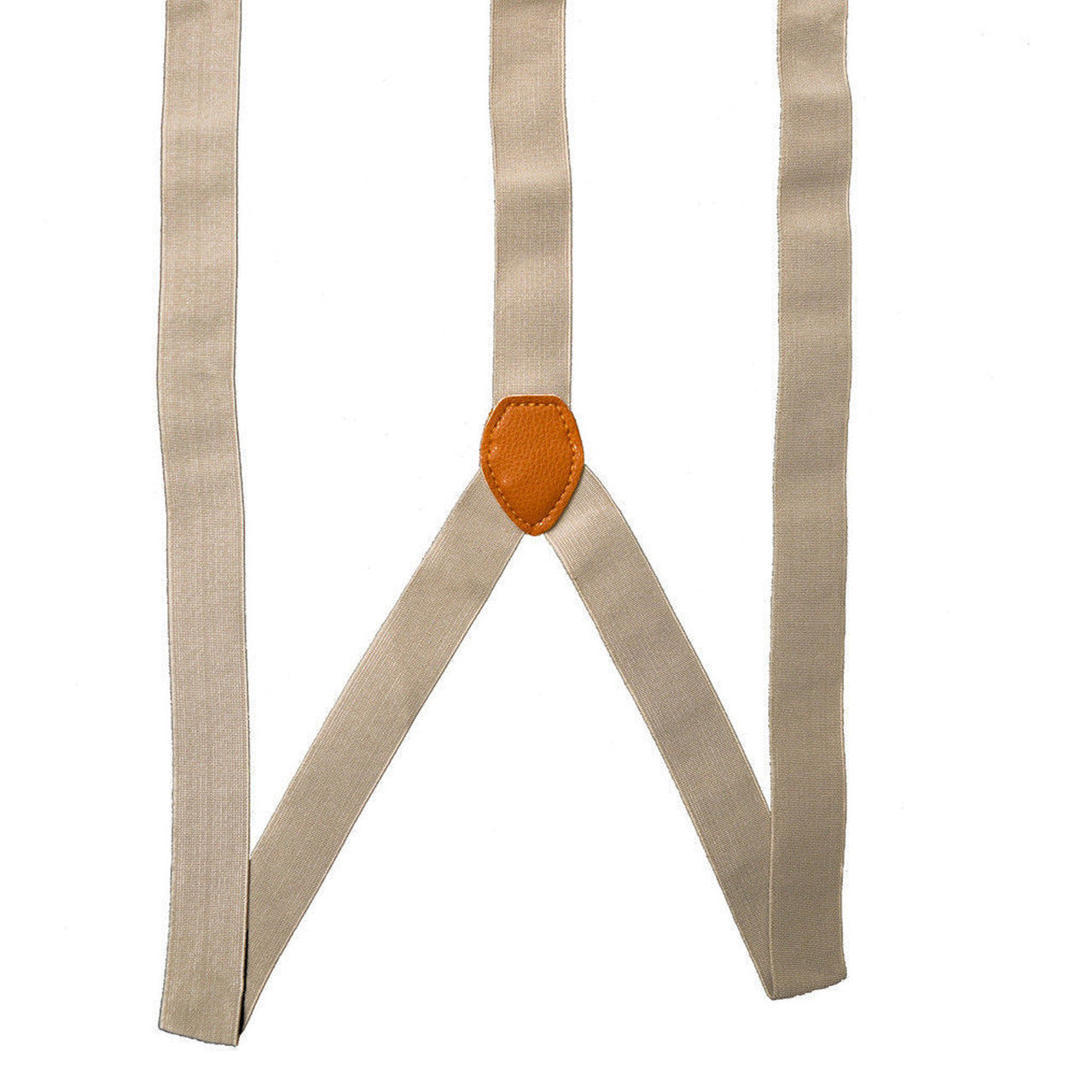 Beige Braces with Button Hole - 25mm