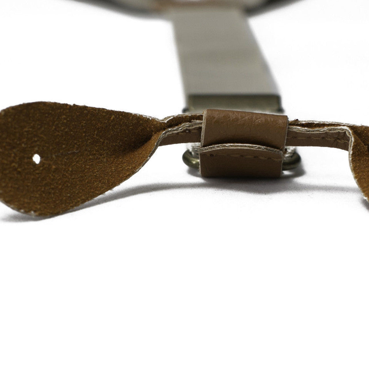 Beige Braces with Button Hole - 25mm