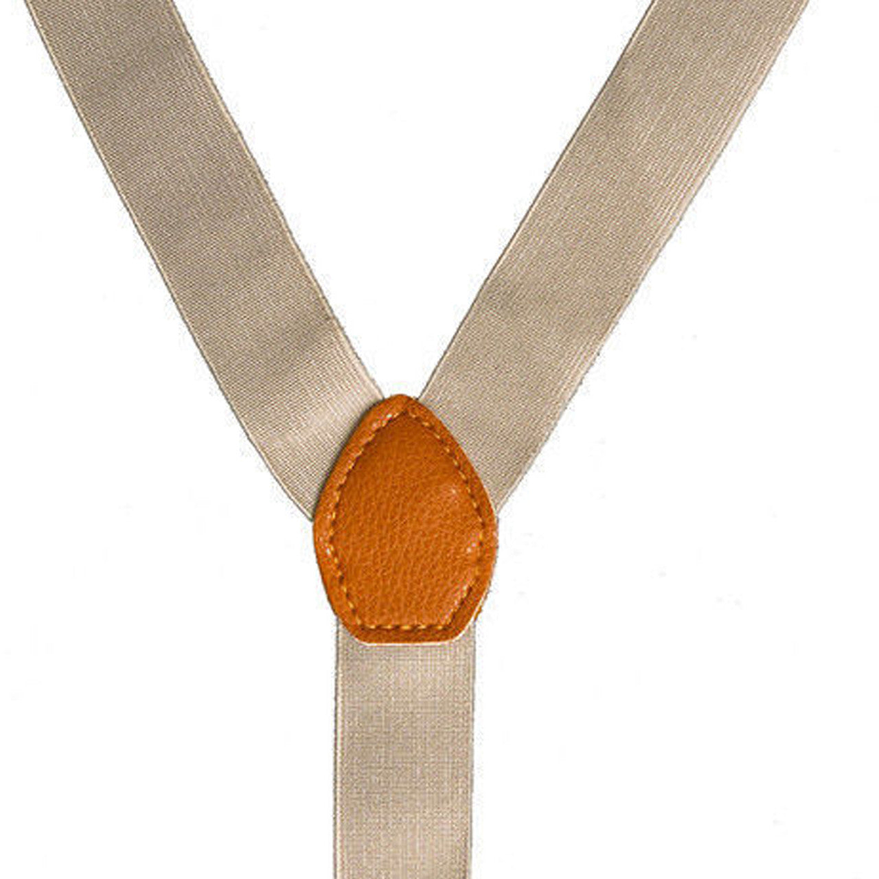 Beige Braces with Button Hole - 25mm