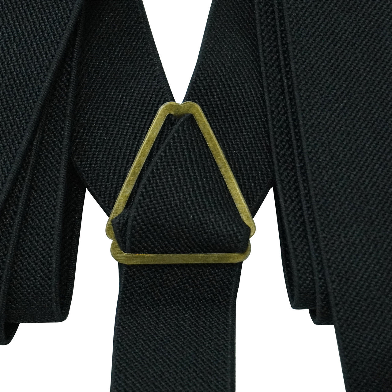 Black Braces with Button Hole - 25mm