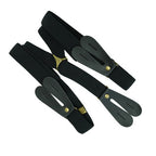 Black Braces with Button Hole - 25mm
