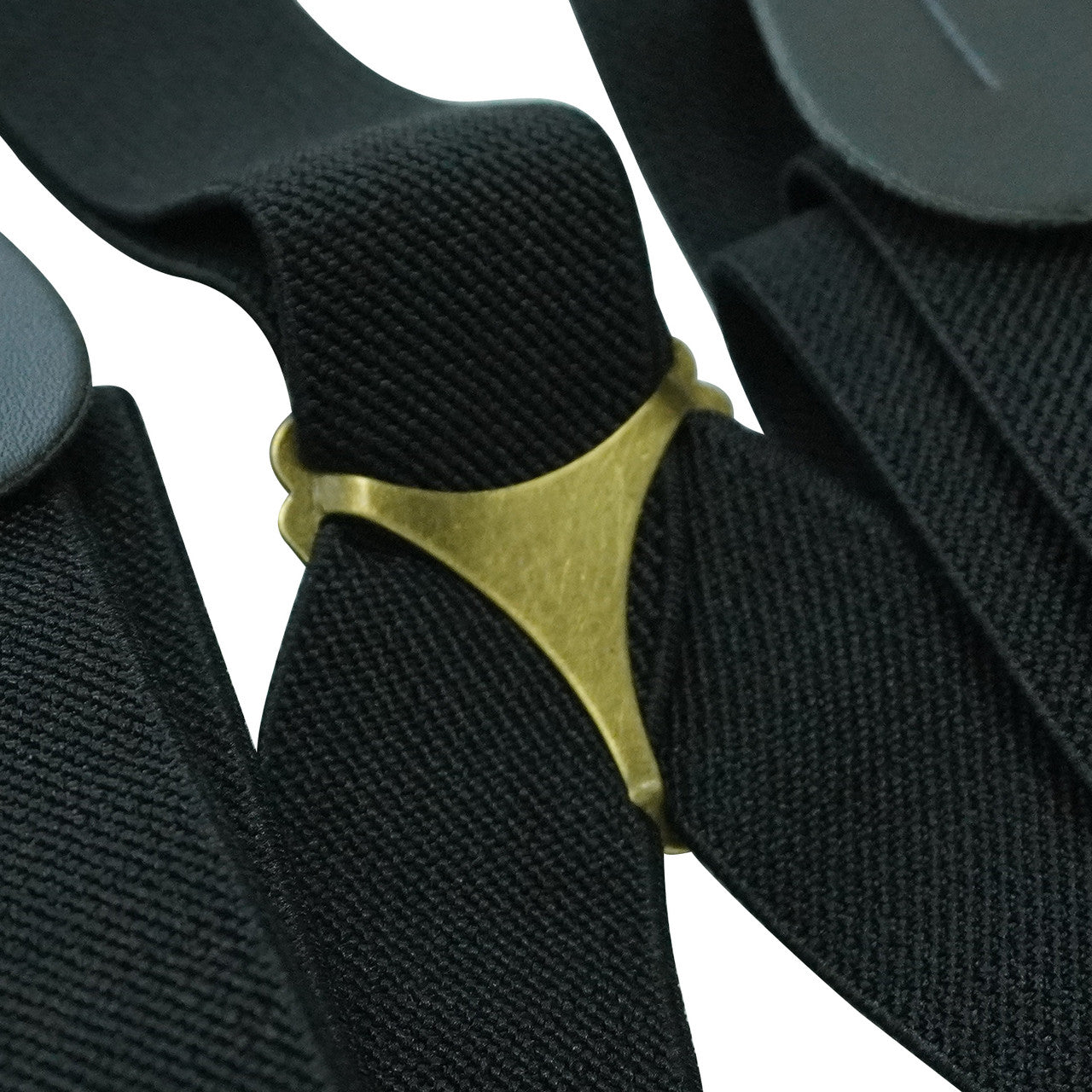 Black Braces with Button Hole - 25mm