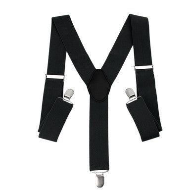 Black Braces with Clip On - 35mm