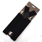 Black Braces with Clip On - 35mm