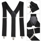 Black Braces with Clip On - 35mm