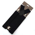 Black Braces with Clip On - 35mm