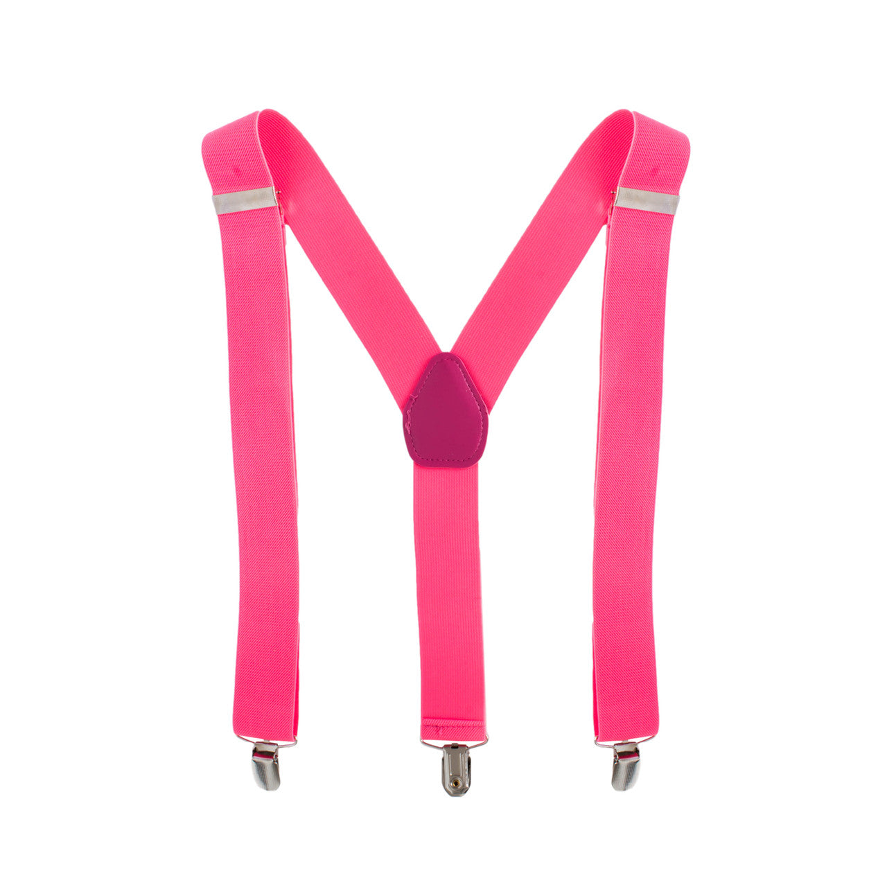 Neon Pink Braces with Clip On - 35mm