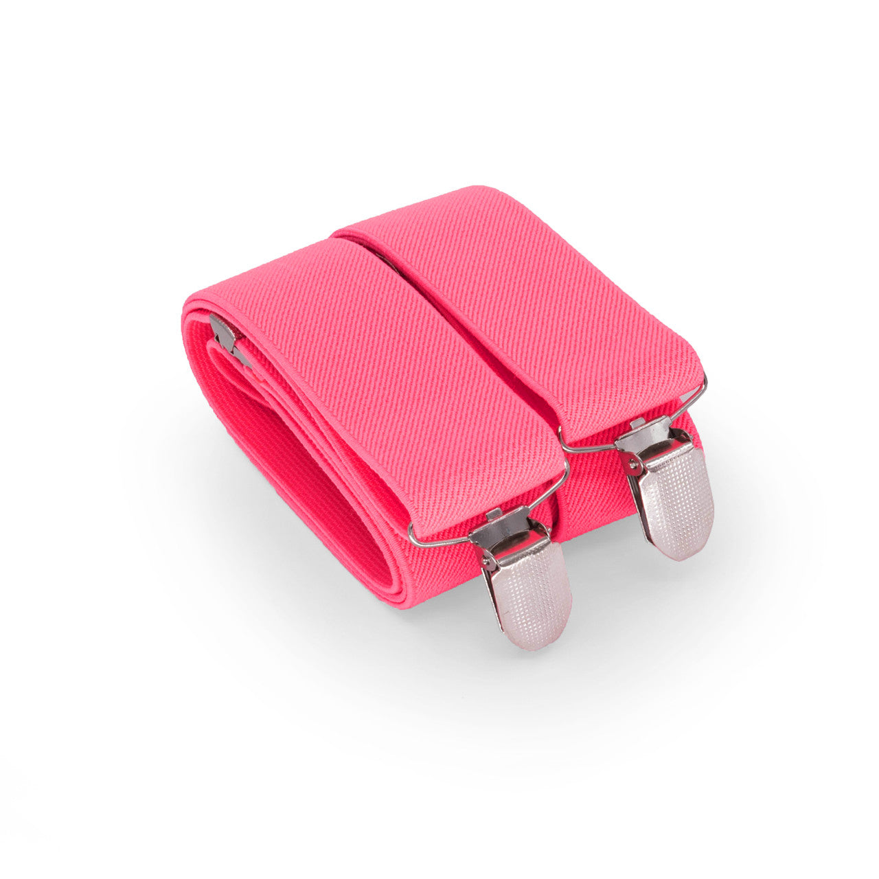 Neon Pink Braces with Clip On - 35mm