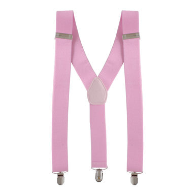 Baby Pink Braces with Clip On - 35mm