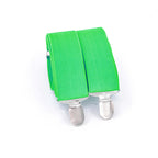 Neon Green Braces with Clip On - 35mm