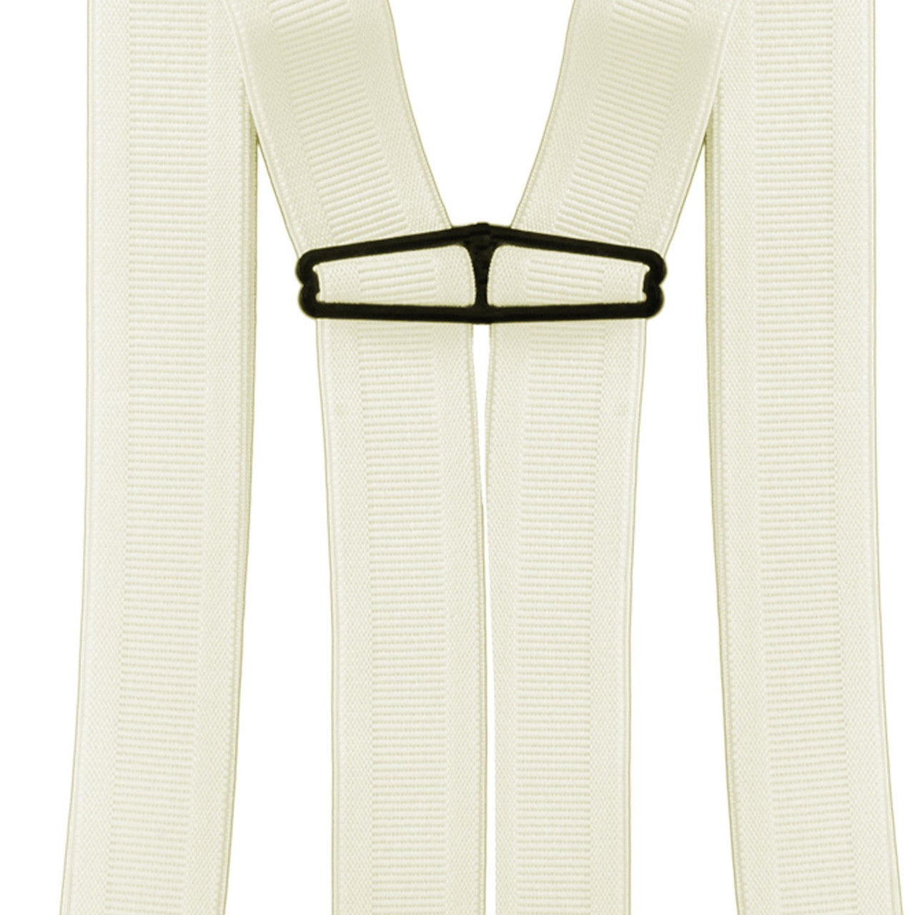 X-Shaped Ivory Braces with Clip On - 35mm