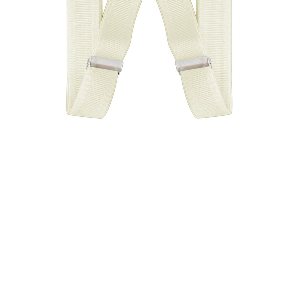 X-Shaped Ivory Braces with Clip On - 35mm