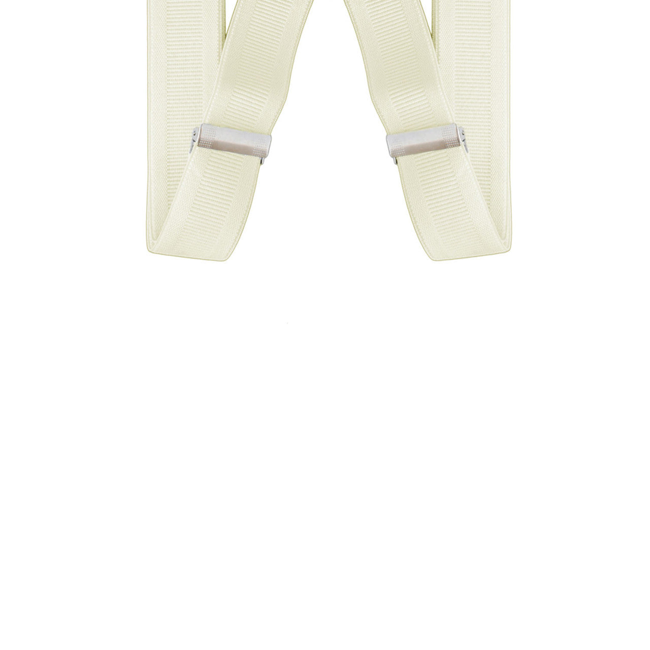X-Shaped Ivory Braces with Clip On - 35mm