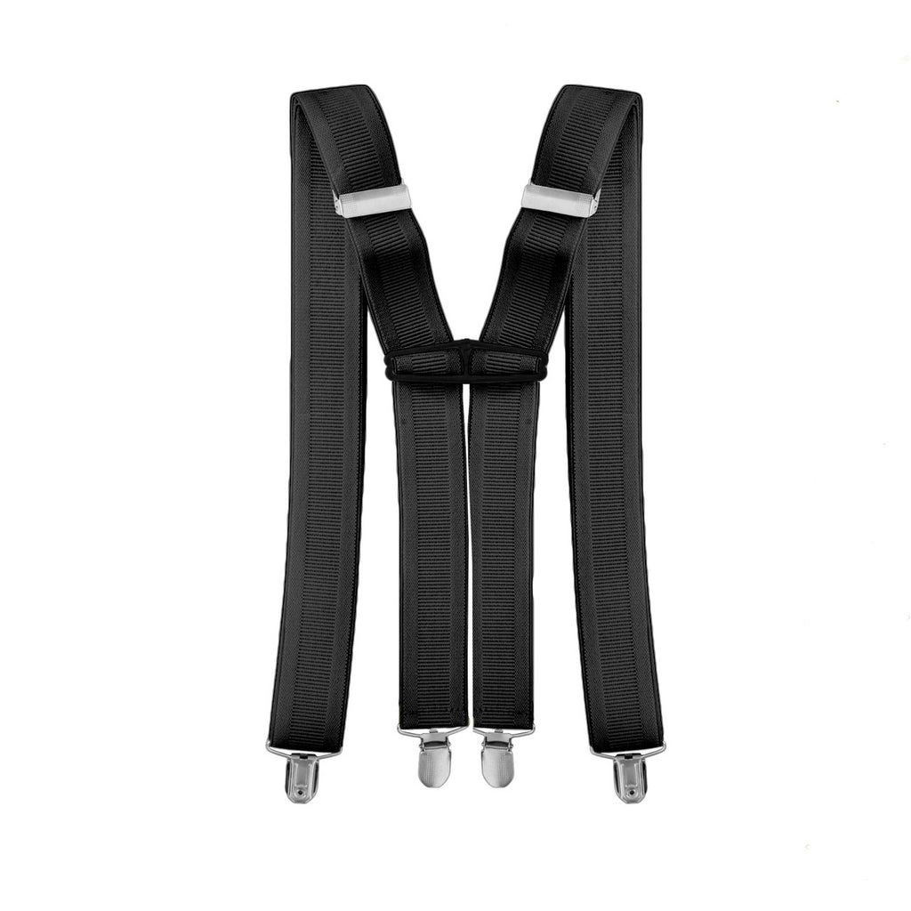 X-Shaped Black Braces with Clip On - 35mm