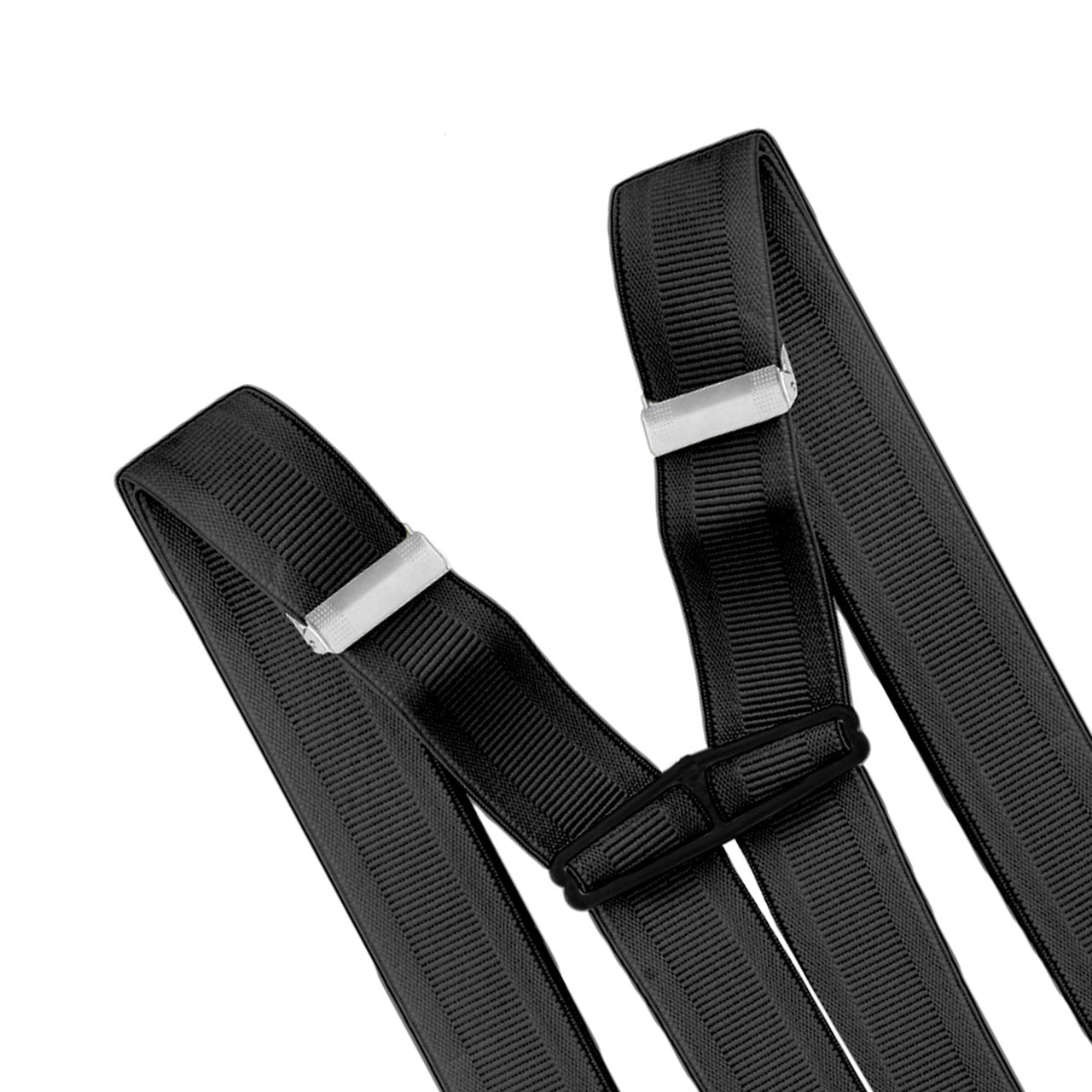 X-Shaped Black Braces with Clip On - 35mm