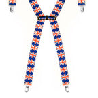 X-Shaped Union Jack Braces with Clip On - 35mm