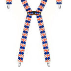 X-Shaped Union Jack Braces with Clip On - 35mm