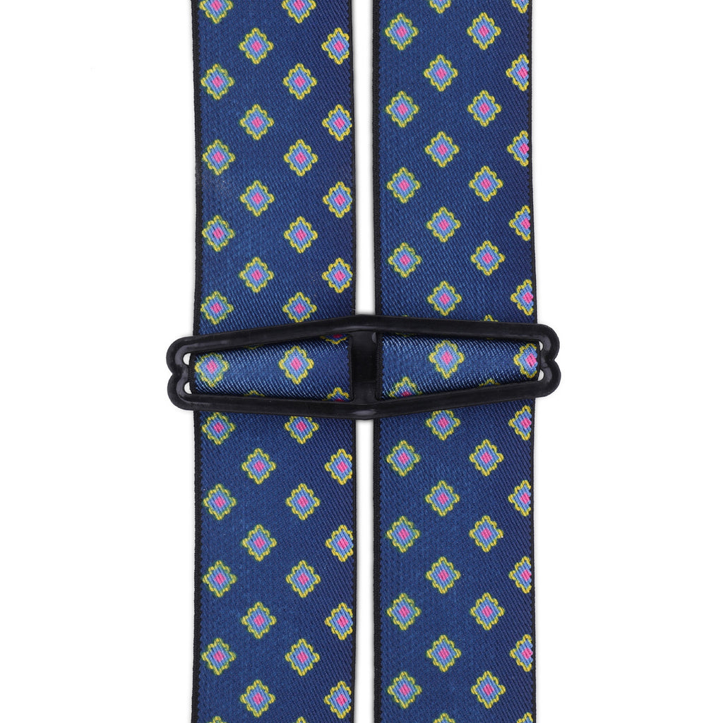 X-Shaped Teal Braces with Clip On - 35mm