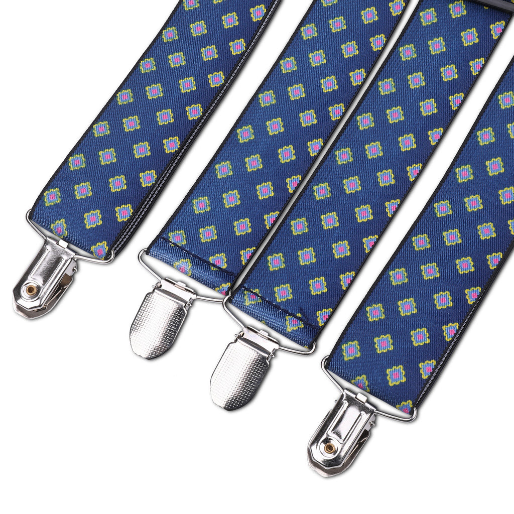 X-Shaped Teal Braces with Clip On - 35mm