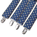 X-Shaped Teal Braces with Clip On - 35mm