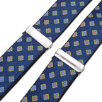 X-Shaped Teal Braces with Clip On - 35mm