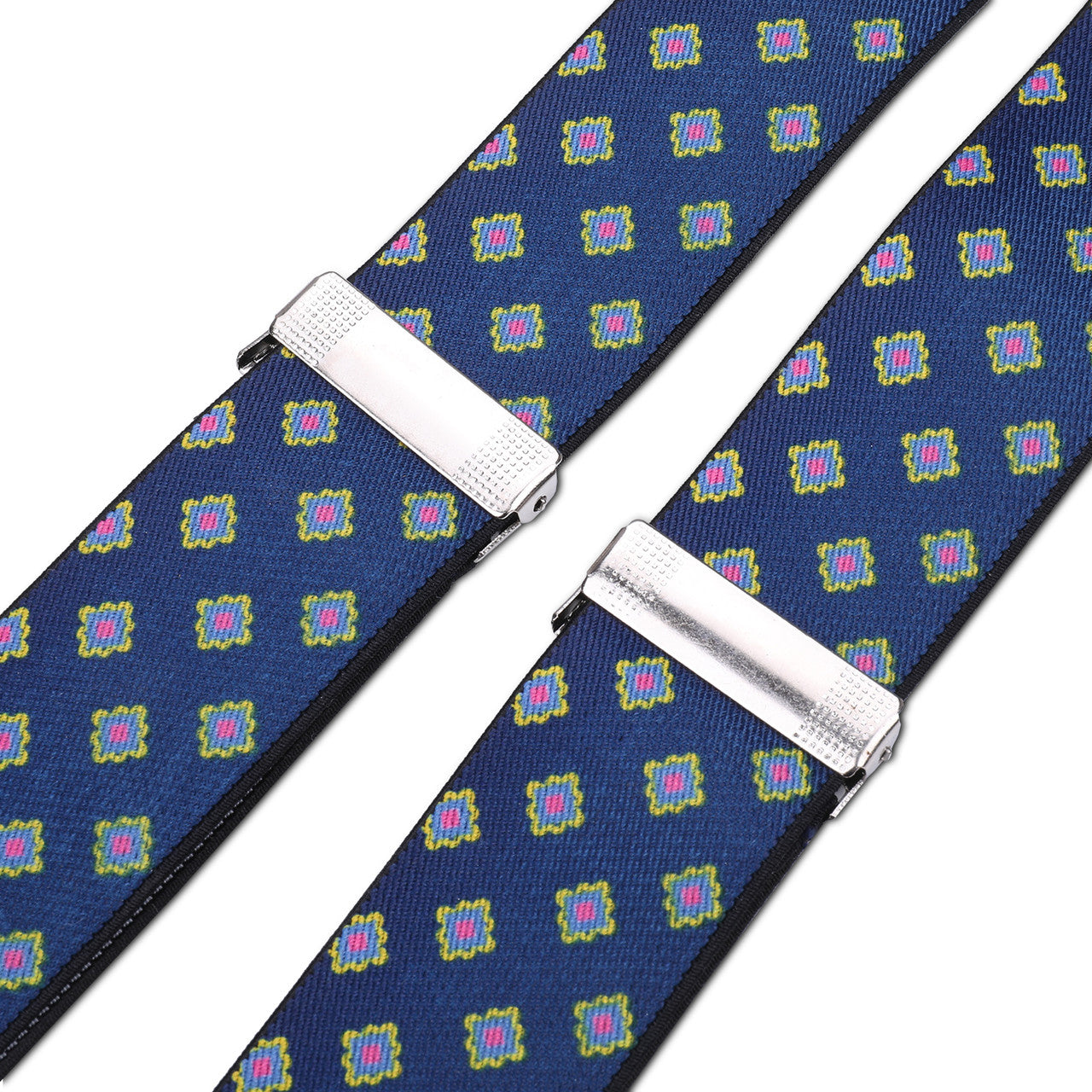 X-Shaped Teal Braces with Clip On - 35mm