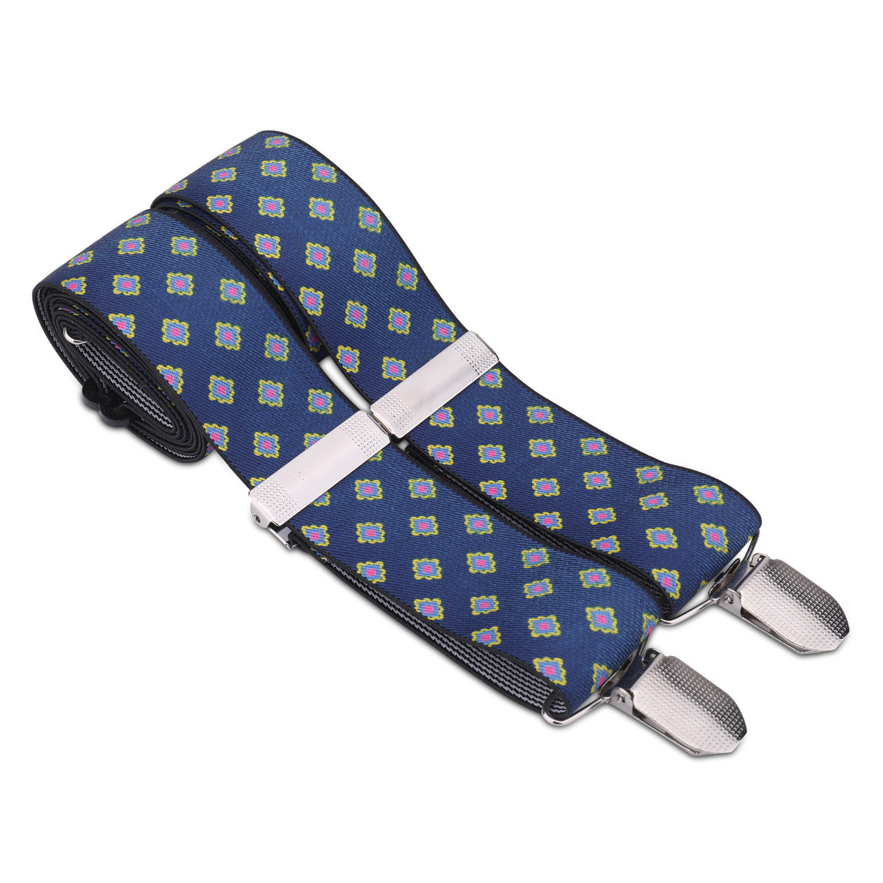 X-Shaped Teal Braces with Clip On - 35mm