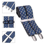 X-Shaped Teal Braces with Clip On - 35mm