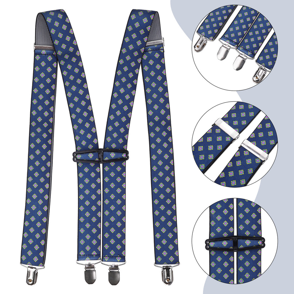 X-Shaped Teal Braces with Clip On - 35mm