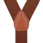 Brown Braces with Clip On - 35mm