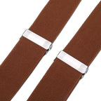 Brown Braces with Clip On - 35mm