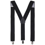 Black and White Dot Braces with Clip On - 35mm
