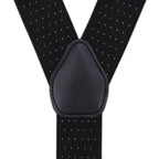 Black and White Dot Braces with Clip On - 35mm