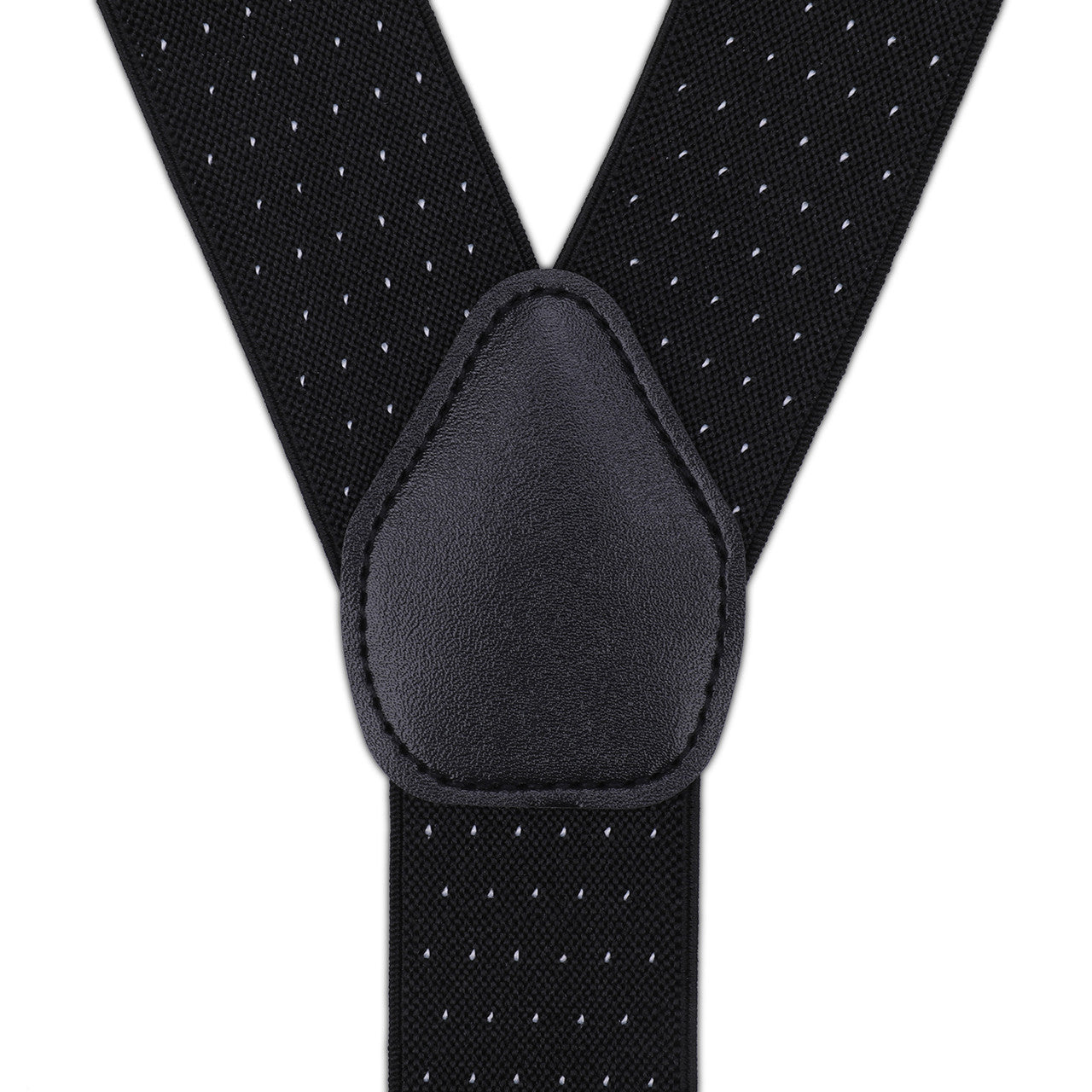 Black and White Dot Braces with Clip On - 35mm