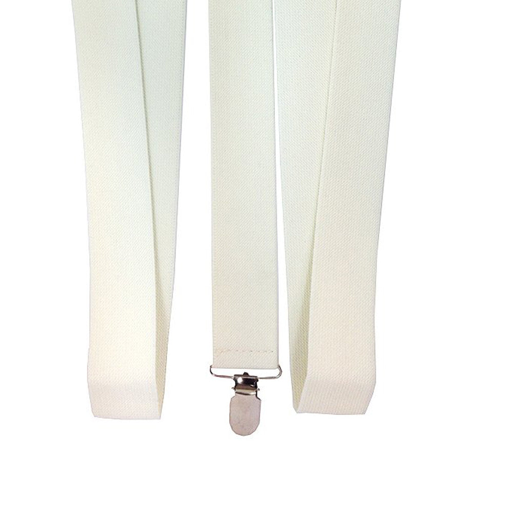 Ivory Braces with Clip On - 35mm