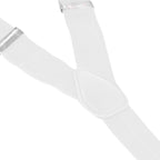 White Braces with Clip On - 35mm